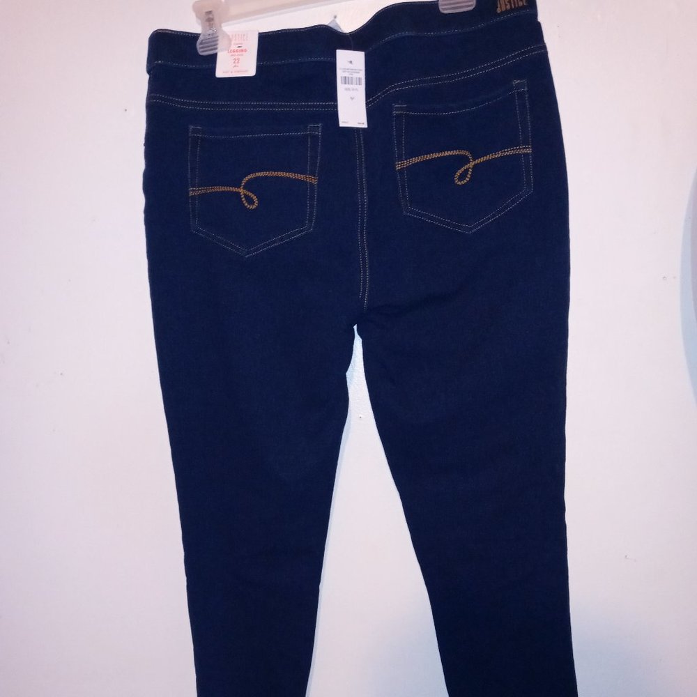 NWT Lot of 2 justice jeggings size 22